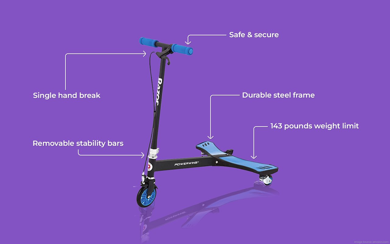 Key-Features-of-the-Razor-PowerWing-Caster-Scooter